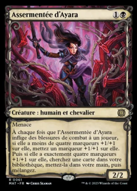 Assermentée d'Ayara, carte Magic MAT 61 — extension L'invasion des machines : le jour d'après