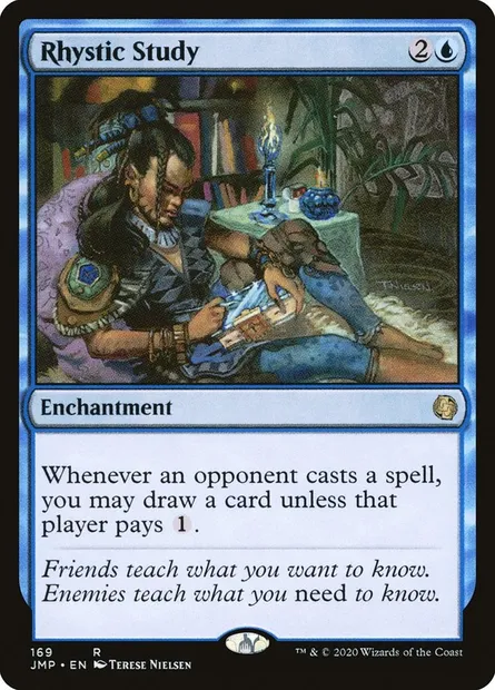 Rhystic Study, Magic card JMP 169 — Jumpstart set