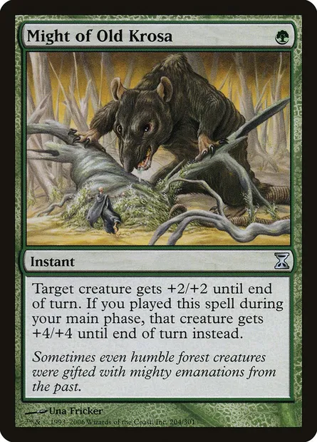Might of Old Krosa, Magic card TSP 204 — Time Spiral set