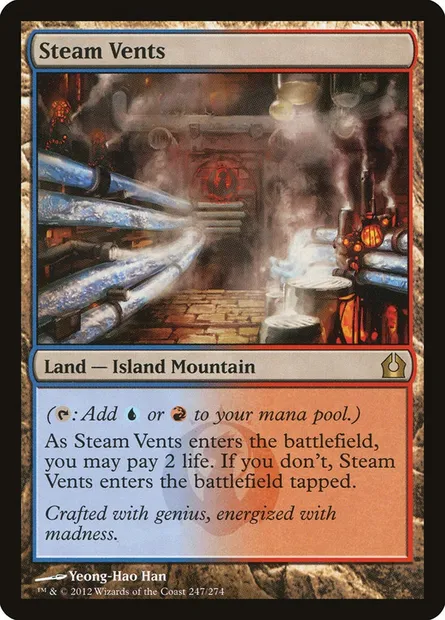 Steam Vents, Magic card RTR 247 — Return to Ravnica set