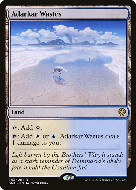 Adarkar Wastes, Magic card DMU 243 — Dominaria United set