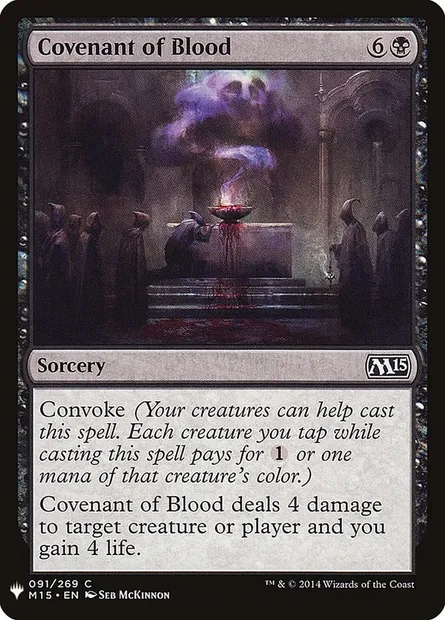 Pacte de sang, carte Magic PLST M15-91 — extension The List