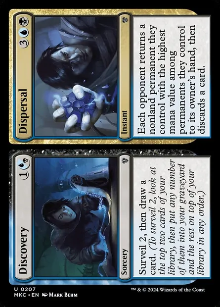 Discovery // Dispersal, Magic card MKC 207 — Murders at Karlov Manor Commander set