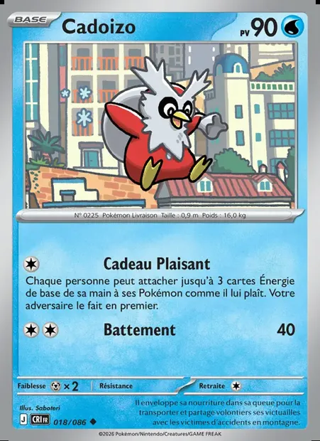 Cadoizo, carte Pokémon CRI 018 — extension Chaos Ascendant