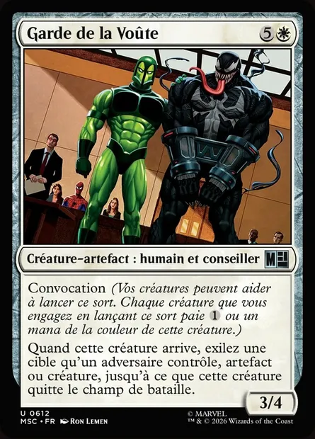 Garde de la Voûte, carte Magic MSC 612 — extension Marvel Super Heroes Commander