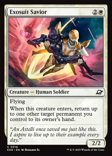 Exosuit Savior, Magic card EOE 16 — Edge of Eternities set