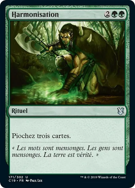 Harmonisation, carte Magic C19 171 — extension Commander 2019