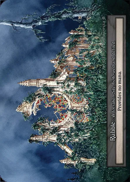 Rubble, carte Sorcery GOT 419 — extension Gothic
