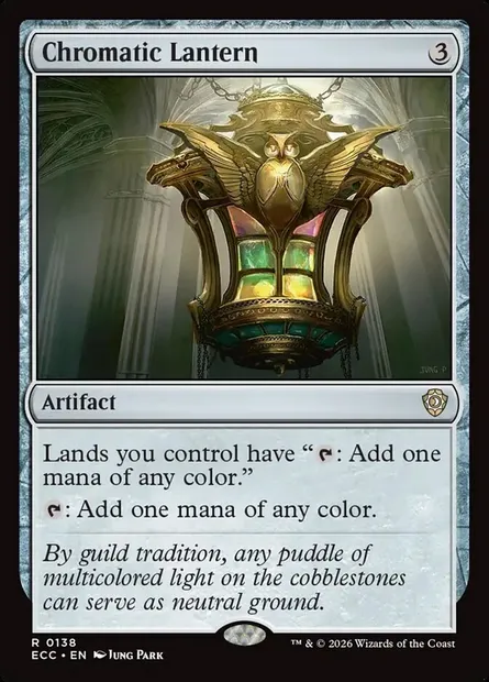 Chromatic Lantern, Magic card ECC 138 — Lorwyn Eclipsed Commander set