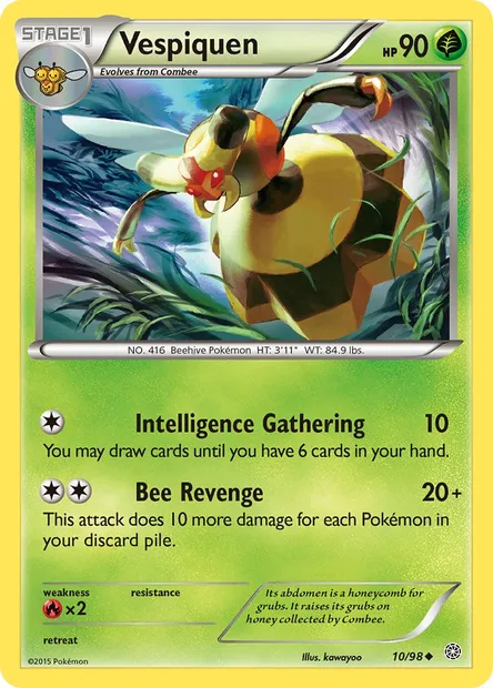 Vespiquen, Pokémon card AOR 10 — Ancient Origins set