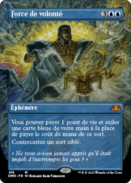 Force de volonté, carte Magic DMR 418 — extension Dominaria Remastered
