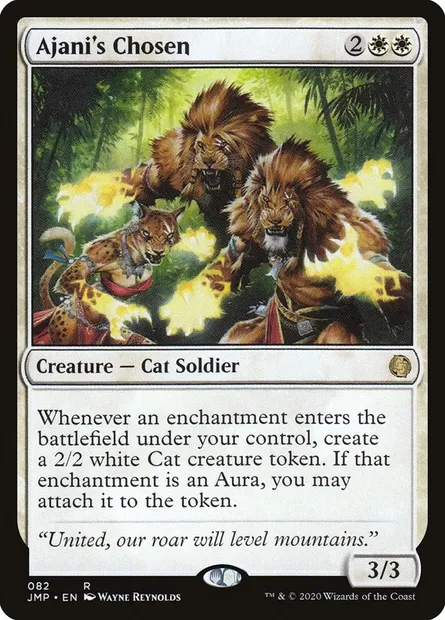 Ajani's Chosen, Magic card JMP 82 — Jumpstart set
