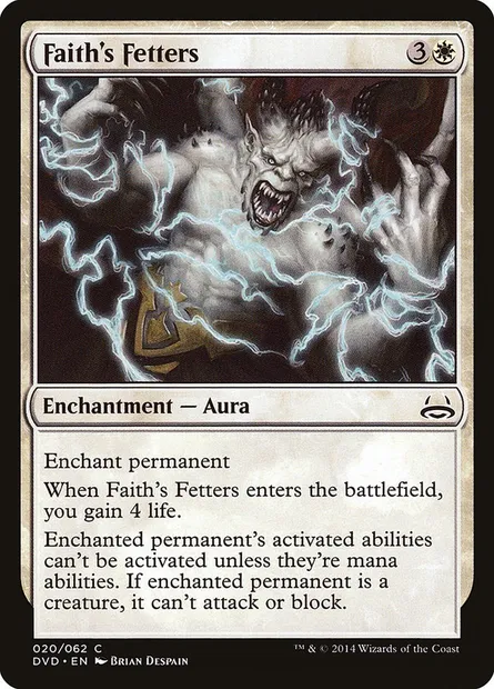 Faith's Fetters, Magic card DVD 20 — Duel Decks Anthology: Divine vs. Demonic set
