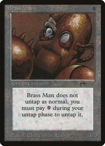 Brass Man, Magic card ARN 59 — Arabian Nights set