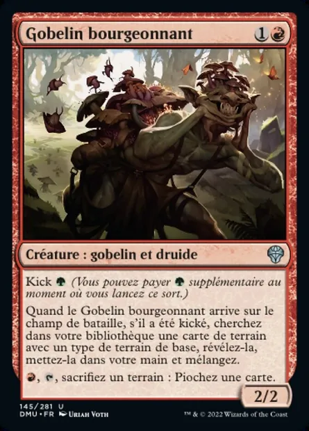Gobelin bourgeonnant, carte Magic DMU 145 — extension Dominaria Uni