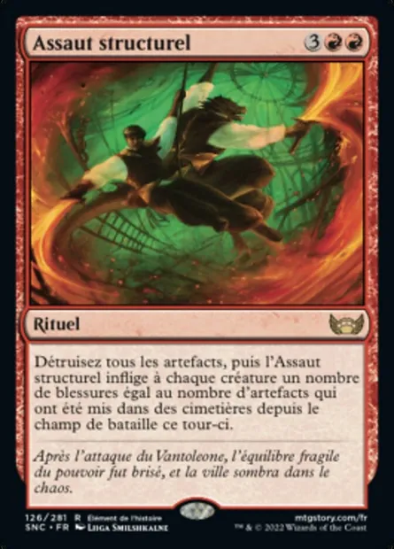 Assaut structurel, carte Magic SNC 126 — extension Les rues de la Nouvelle-Capenna