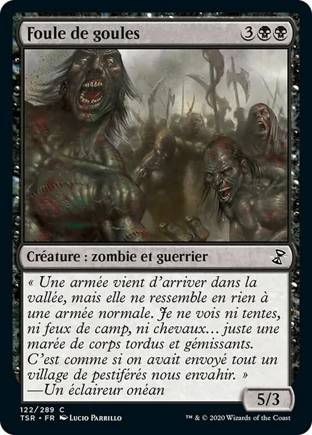 Foule de goules, carte Magic TSR 122 — extension Spirale Temporelle Remastered