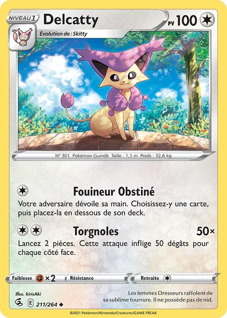 Delcatty, carte Pokémon FST 211 — extension Poing de Fusion