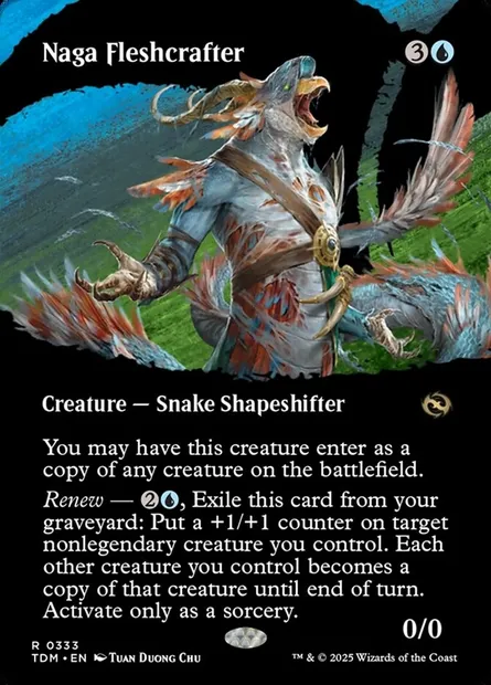 Naga Fleshcrafter, Magic card TDM 333 — Tarkir: Dragonstorm set