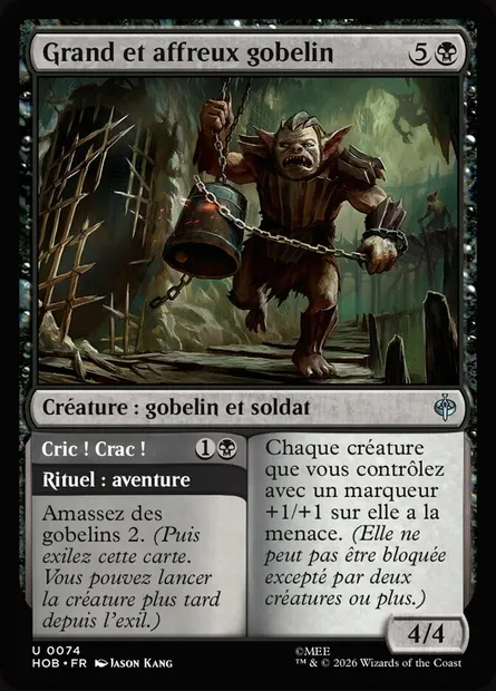 Grand et affreux gobelin // Clap! Snap!, carte Magic HOB 74 — extension The Hobbit