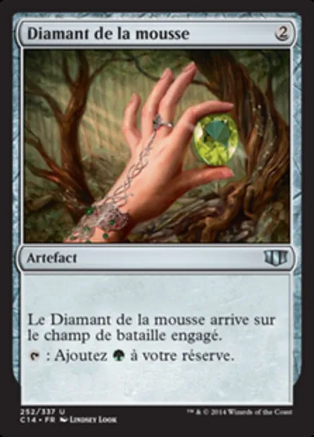Diamant de la mousse, carte Magic C14 252 — extension Commander 2014