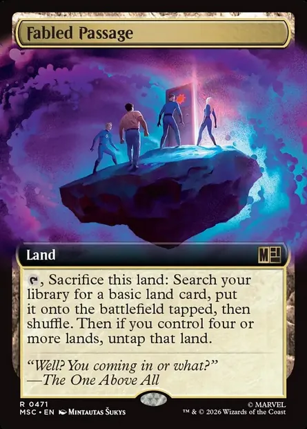 Fabled Passage, Magic card MSC 471 — Marvel Super Heroes Commander set
