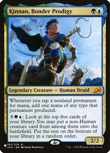 Kinnan, Bonder Prodigy, Magic card PLST IKO-192 — The List set