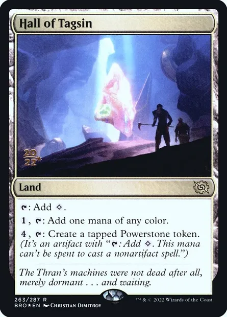 Hall of Tagsin, Magic card PBRO 263s — The Brothers' War Promos set