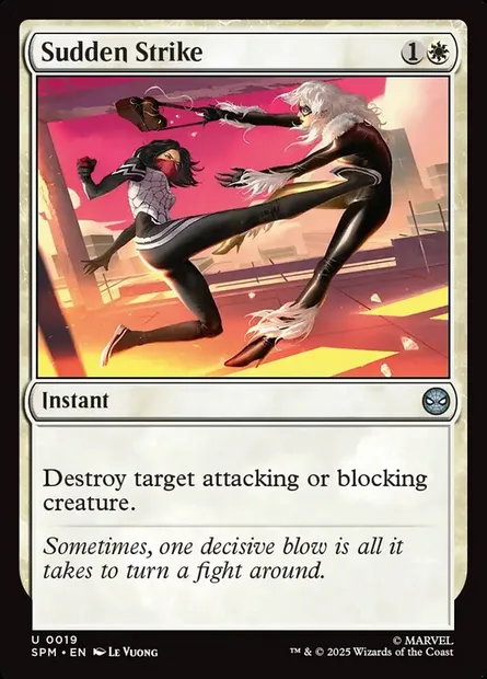 Sudden Strike, Magic card SPM 19 — Marvel's Spider-Man set