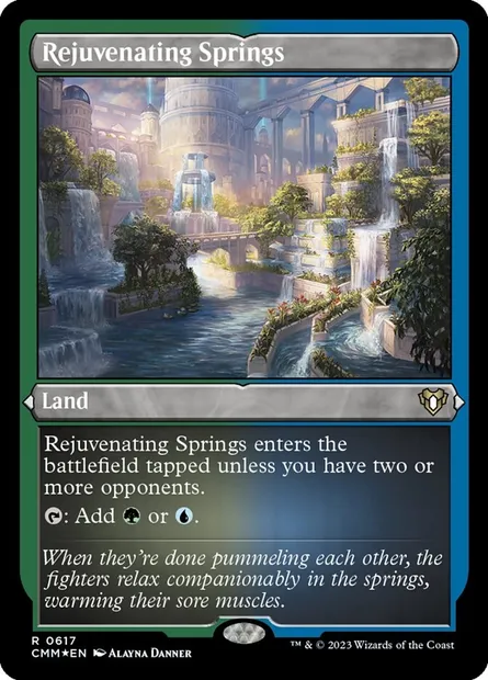 Rejuvenating Springs, Magic card CMM 617 — Commander Masters set