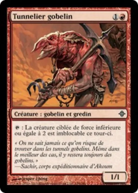 Tunnelier gobelin, carte Magic ROE 148 — extension L'ascension des Eldrazi