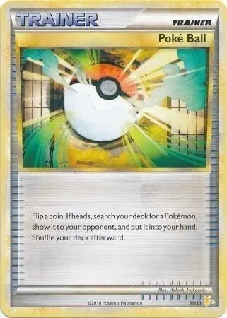 Poké Ball, carte Pokémon TK4R 025 — extension HS Trainer Kit (Raichu)