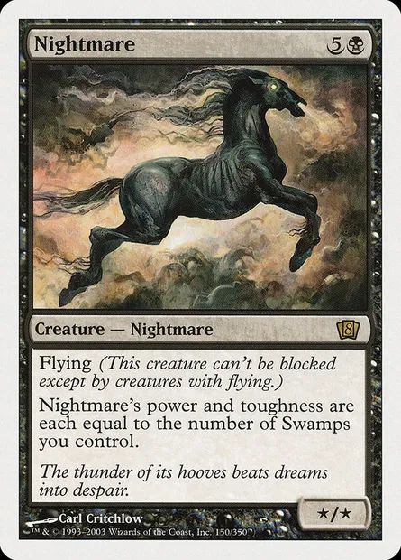 Nightmare, Magic card 8ED 150 — Eighth Edition set