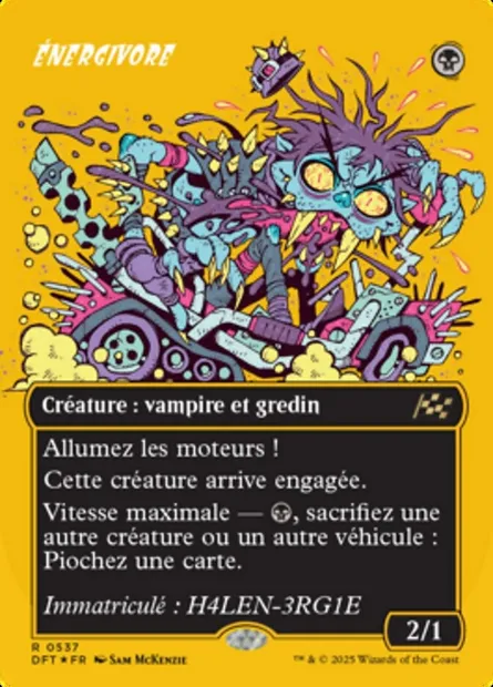 Énergivore, carte Magic DFT 537 — extension Aetherdrift