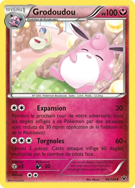 Grodoudou, carte Pokémon FCO 66 — extension Impact des Destins