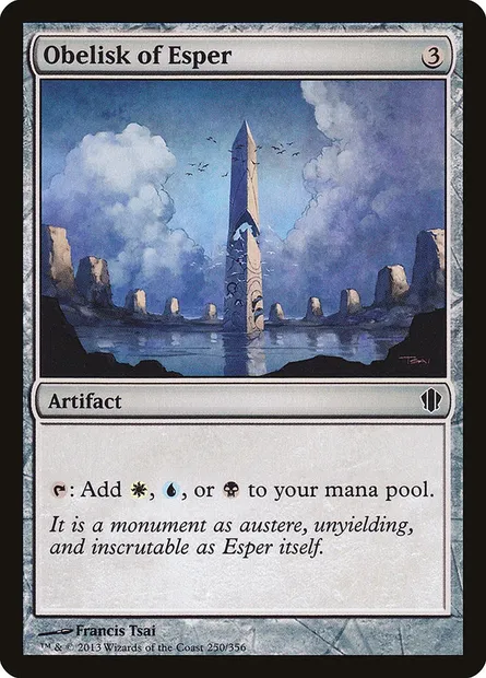 Obelisk of Esper, Magic card C13 250 — Commander 2013 set
