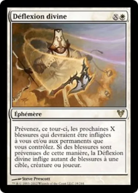 Déflexion divine, carte Magic AVR 18 — extension Avacyn ressuscitée
