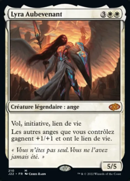 Lyra Aubevenant, carte Magic J22 210 — extension Jumpstart 2022