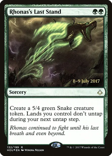 Rhonas's Last Stand, Magic card PHOU 132s — Hour of Devastation Promos set