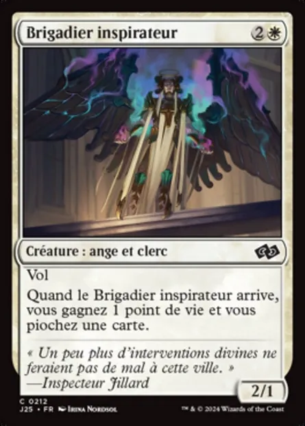 Brigadier inspirateur, carte Magic J25 212 — extension Foundations Jumpstart