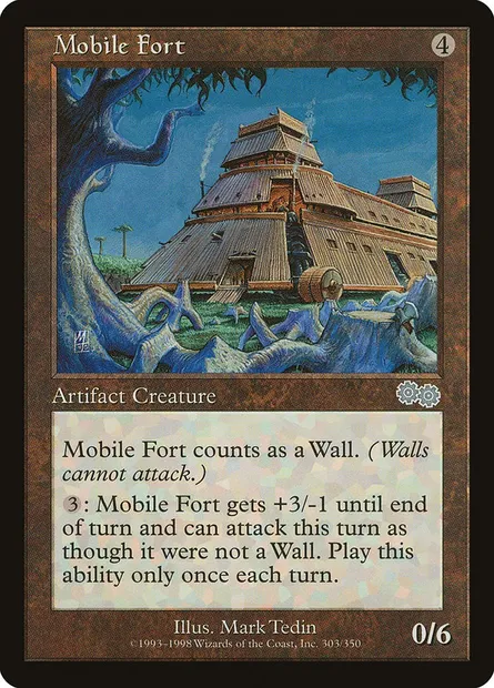 Mobile Fort, Magic card USG 303 — Urza's Saga set