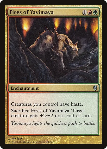 Feux de la Yavimaya, carte Magic CNS 188 — extension Conspiration