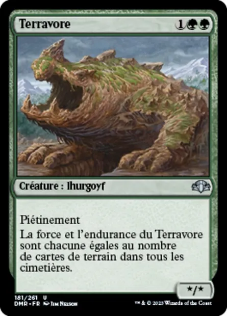 Terravore, carte Magic DMR 181 — extension Dominaria Remastered
