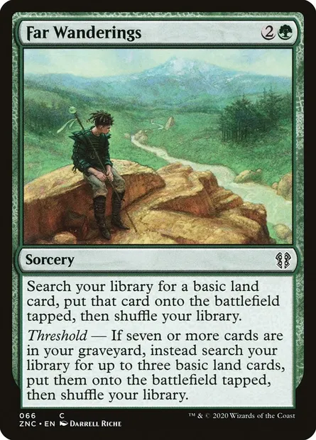 Far Wanderings, Magic card ZNC 66 — Zendikar Rising Commander set
