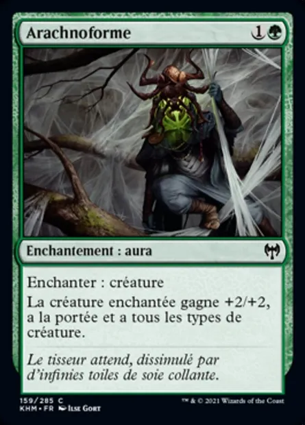 Arachnoforme, carte Magic KHM 159 — extension Kaldheim