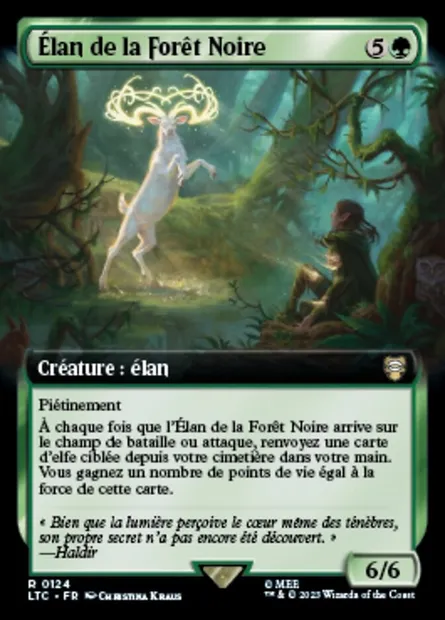 Élan de la Forêt Noire, carte Magic LTC 124 — extension Tales of Middle-earth Commander