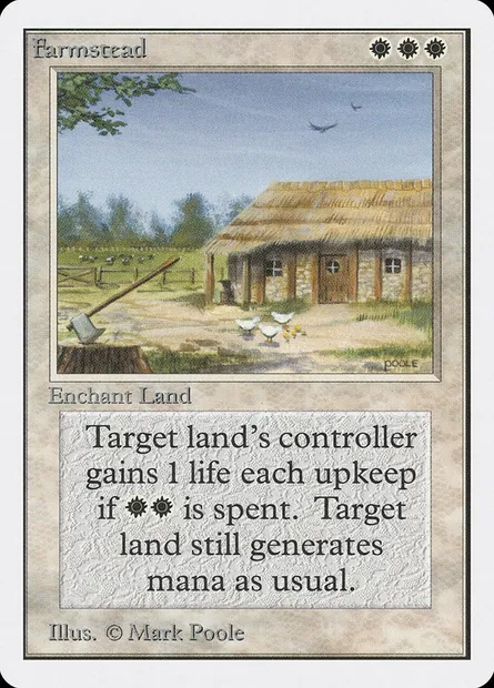Farmstead, Magic card 2ED 20 — Unlimited Edition set