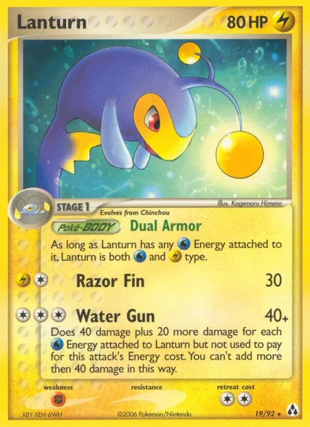 Lanturn, Pokémon card LM 19 — Legend Maker set