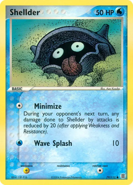 Shellder, Pokémon card RG 79 — FireRed & LeafGreen set