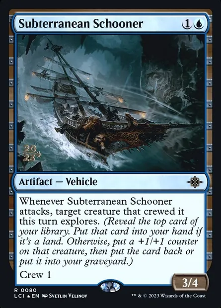 Subterranean Schooner, Magic card PLCI 80s — The Lost Caverns of Ixalan Promos set